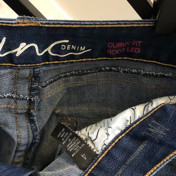 INC Curvy Fit Denim Boot Leg Jeans - Picture 3 of 3